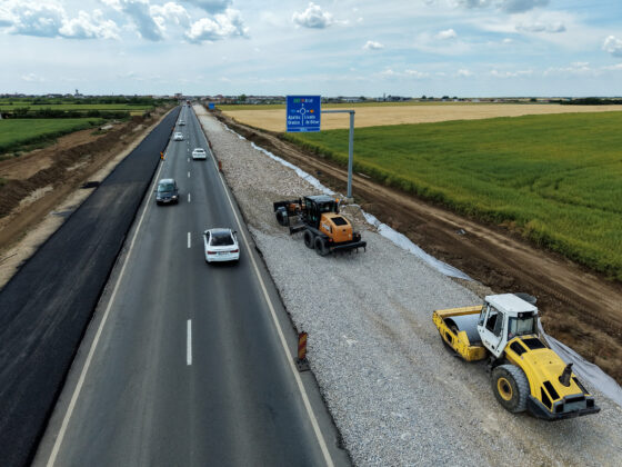 Lărgirea DN 79 la patru bezni între Aeroportul Oradea și Nojorid a ajuns la 40%